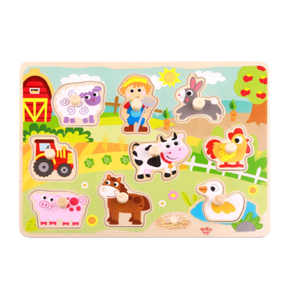 Tooky Toy's Wooden Farm Puzzle